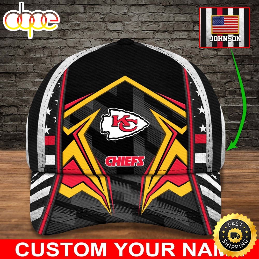 Kansas City Chiefs Nfl Personalized 3d Cap