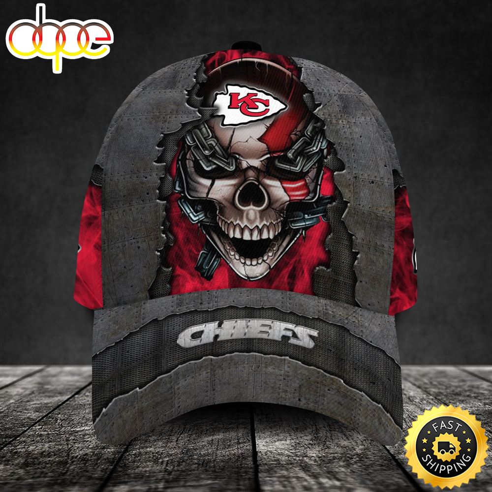 Kansas City Chiefs Nfl Usa Metal 3d Cap