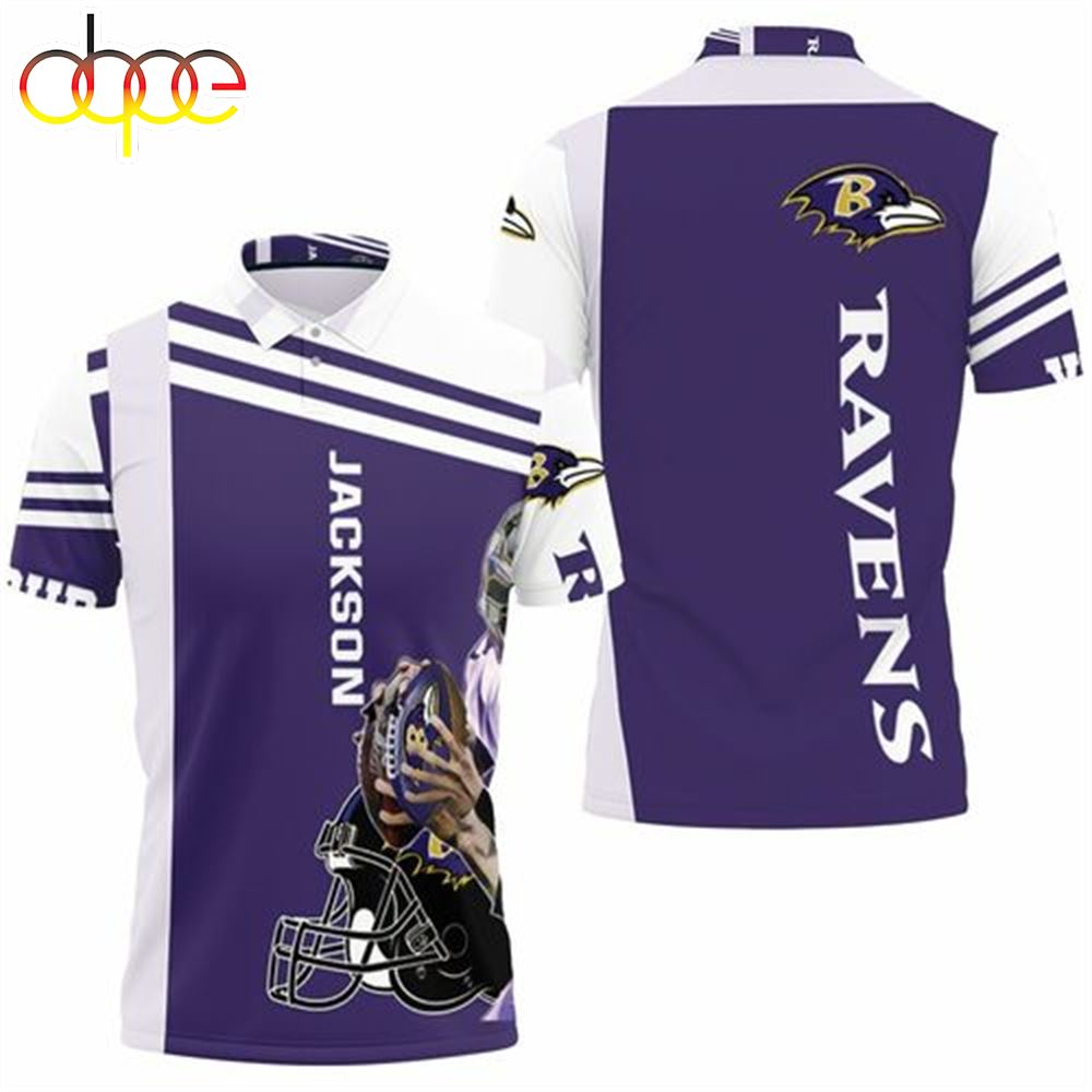 Lamar Jackson Baltimore Ravens 3d Polo Shirt Model A31882 All Over Print Shirt 3d T-shirt