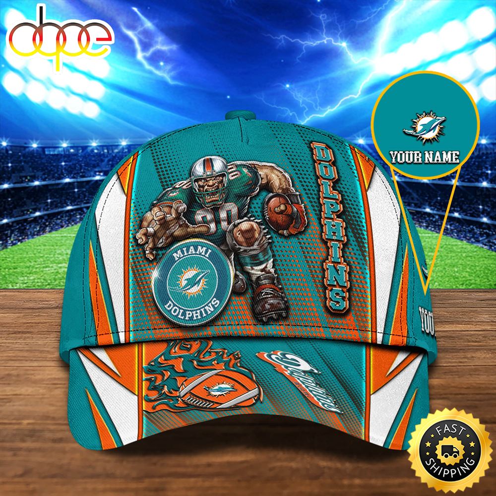 Miami Dolphins Personalized Your NameNFL Football Sport Cap