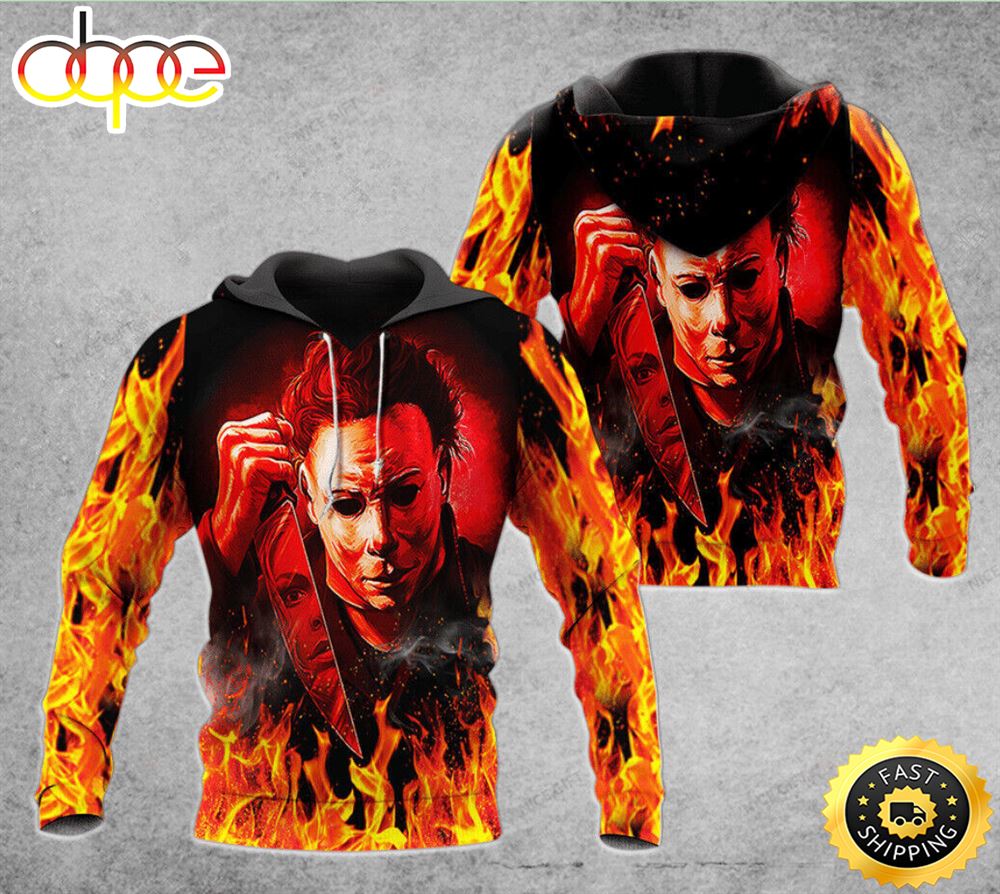 Michael Myers 3d Hoodie Us Size All Over Print