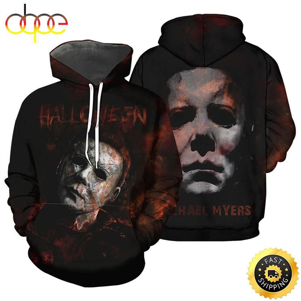 Michael Myers Halloween Horror Movie 3D Hoodie