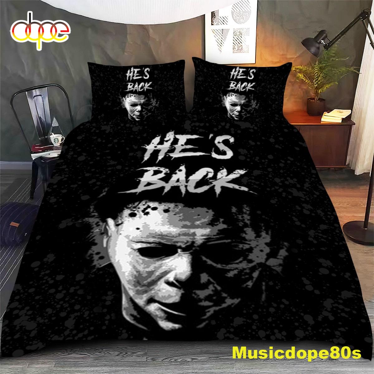Michael Myers Halloween Quilt Bedding Set