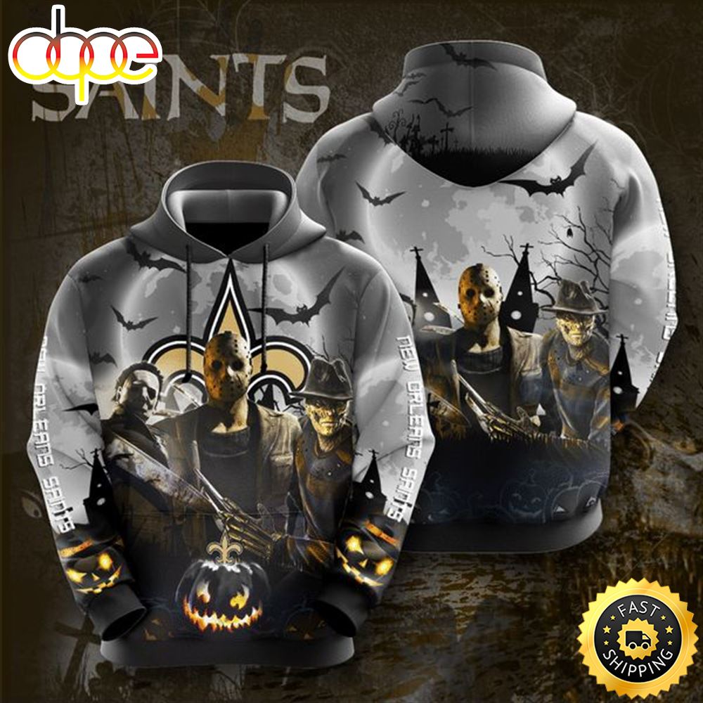 Michael Myers Jason Voorhees Halloween All Over Print 3D Hoodie