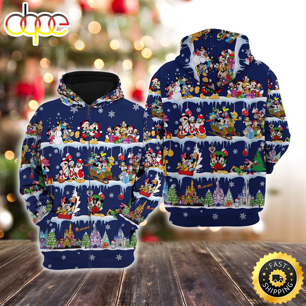 Mickey &amp;Amp Friends Christmas Disney Christmas Hoodie All Over Print Shirts