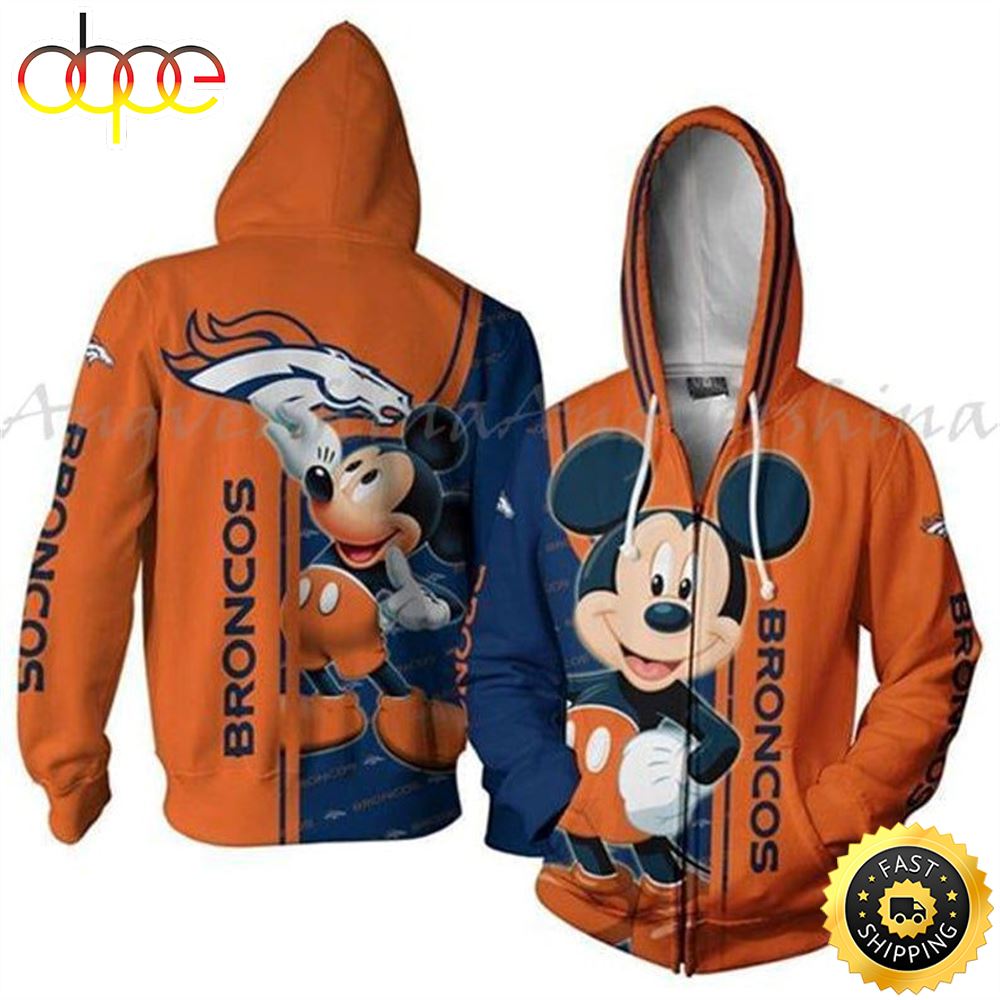 Mickey Disney Nfl Denver Broncos Denver Broncos 49 Nfl Gift For Fan 3d All Over Print Shirt
