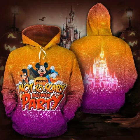 Mickey's Not So Scary Halloween Party 3d Hoodie