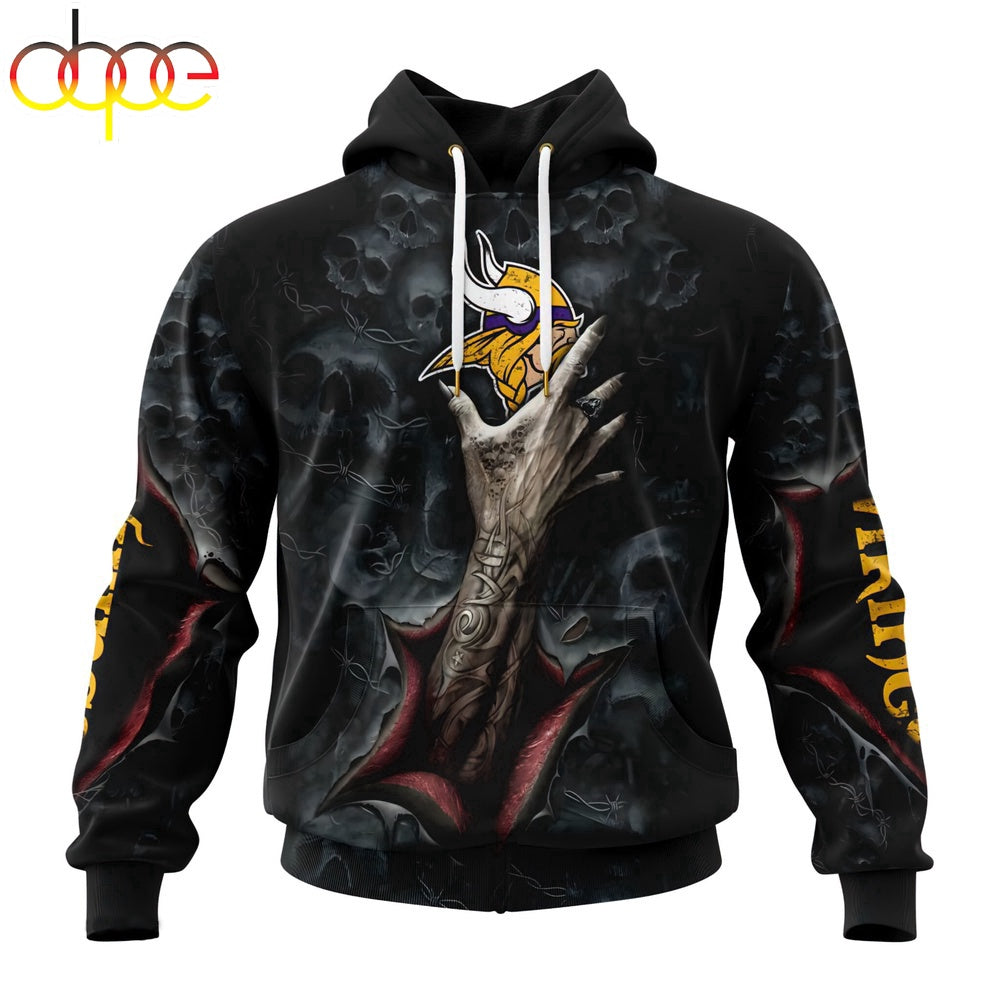 Minnesota Vikings All Over Print Hoodie Shirt Gift For Fans