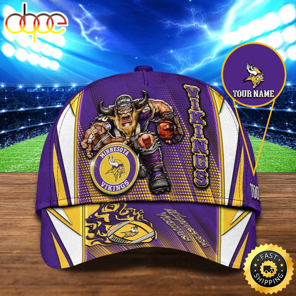 Minnesota Vikings Personalized Your NameNFL Football Sport Cap