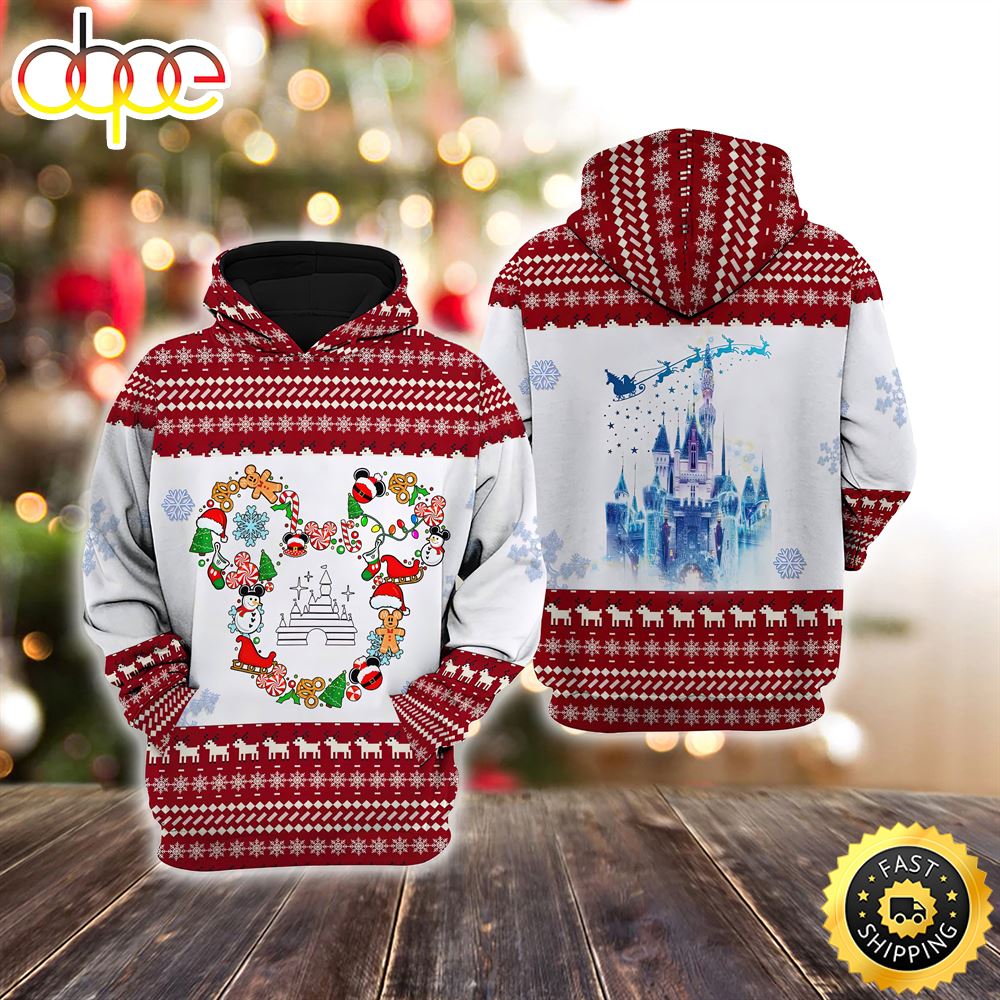 Minnie Mouse Christmas Disney Christmas Hoodie All Over Print Shirts