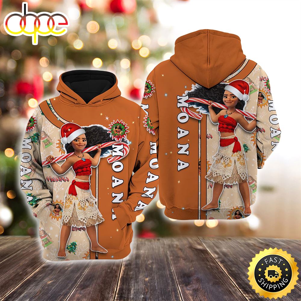 Moana Christmas Disney Christmas Hoodie All Over Print Shirts
