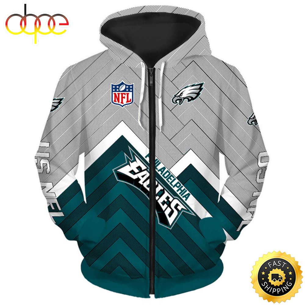 N.F.L.Philadelphia Eagles 3D Hoodie All Over Print Shirt