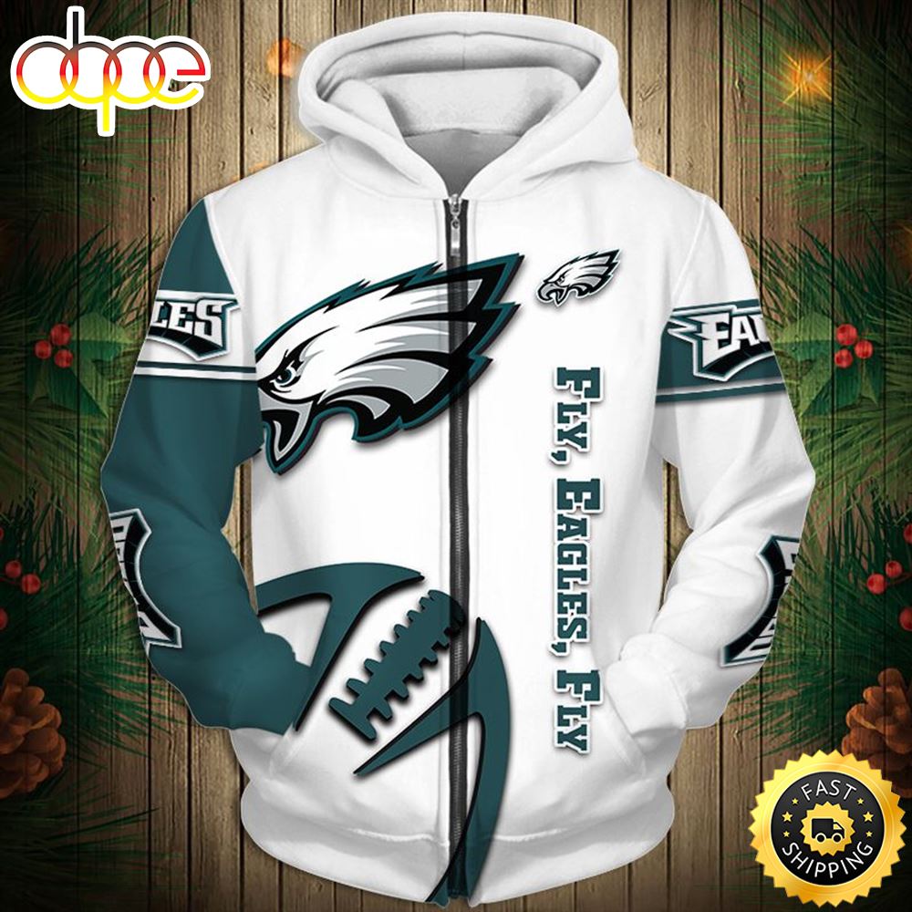 N.F.L.Philadelphia Eagles &amp; Eagles Fly 3D Hoodie All Over Print Shirt