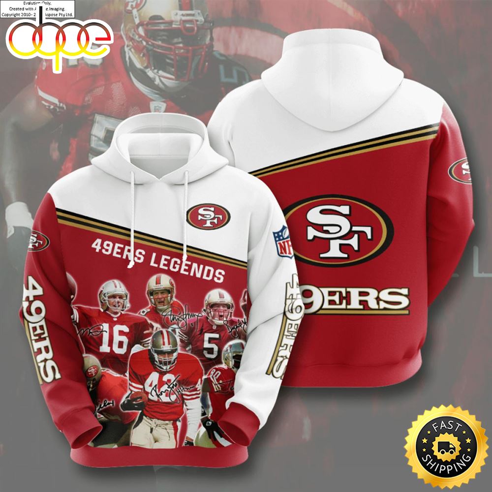 N.F.L.San Francisco 49ers All Star Legends 3d All Over Print Shirt