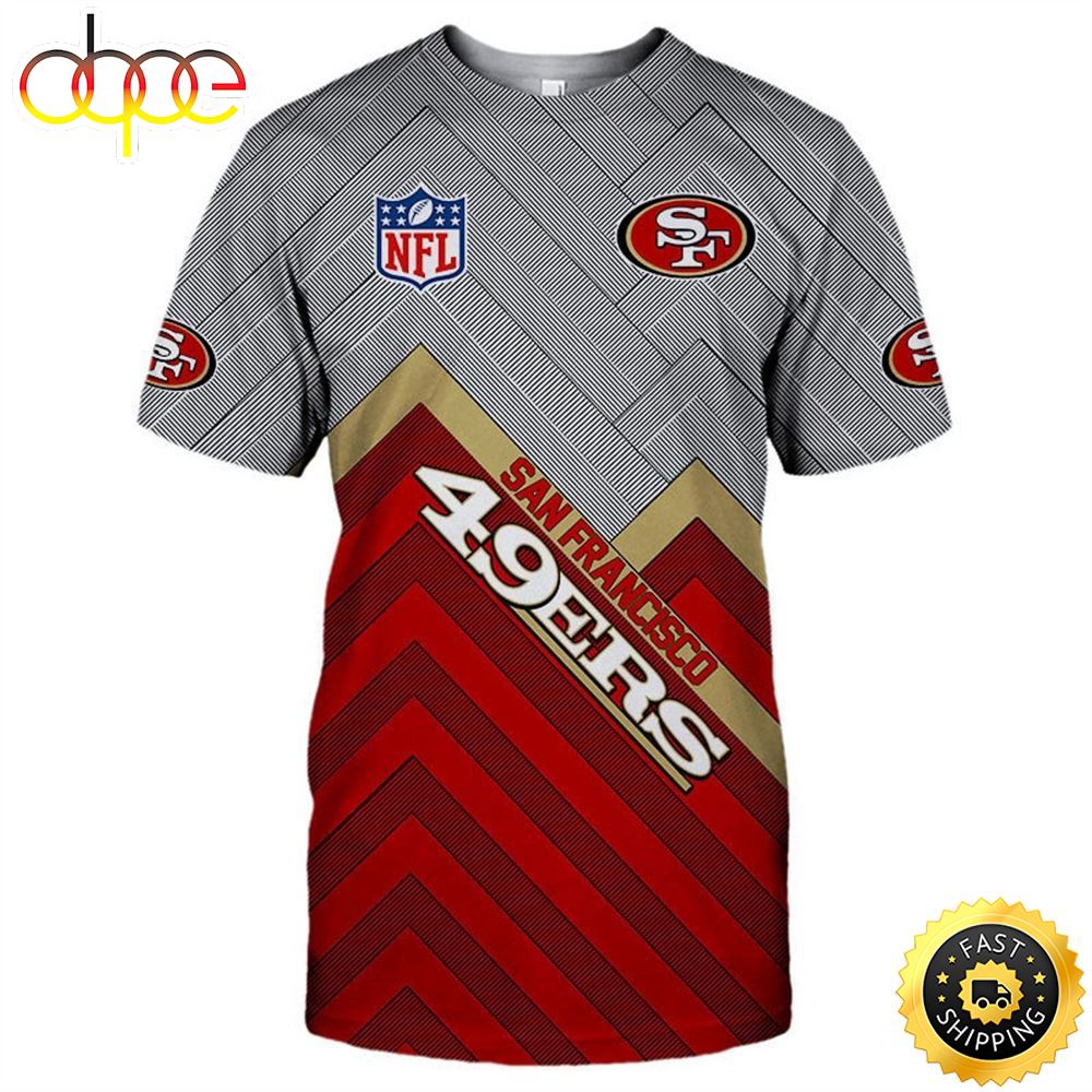 N.F.L.San Francisco 49ers Classic Team Logos T-Shirt 3d All Over Print Shirt