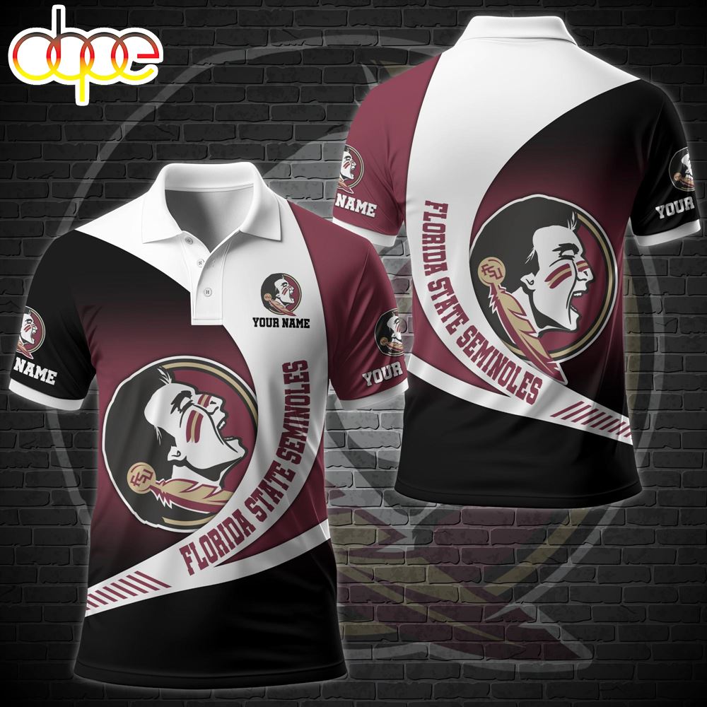 NCAA Florida State Seminoles Team Polo Shirt Custom Your Name