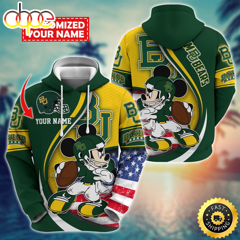 NCAA Baylor Bears Mickey Custom Hoodie Trending Shirt