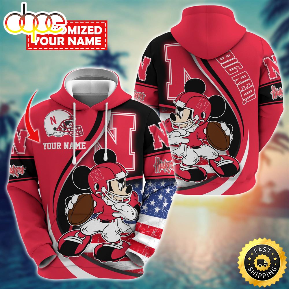 NCAA Nebraska Cornhuskers Mickey Custom Hoodie Trending Shirt
