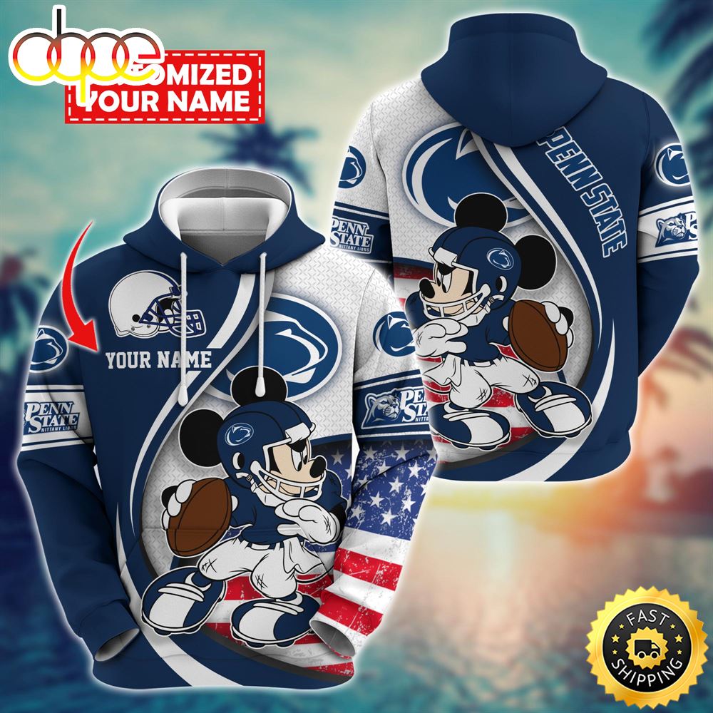 NCAA Penn State Nittany Lions Mickey Custom Hoodie Trending Shirt