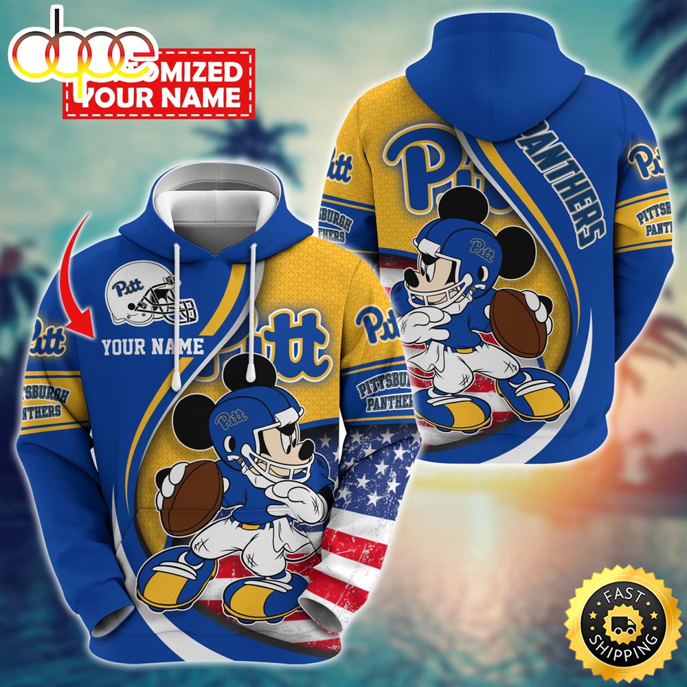 NCAA Pittsburgh Panthers Mickey Custom Hoodie Trending Shirt