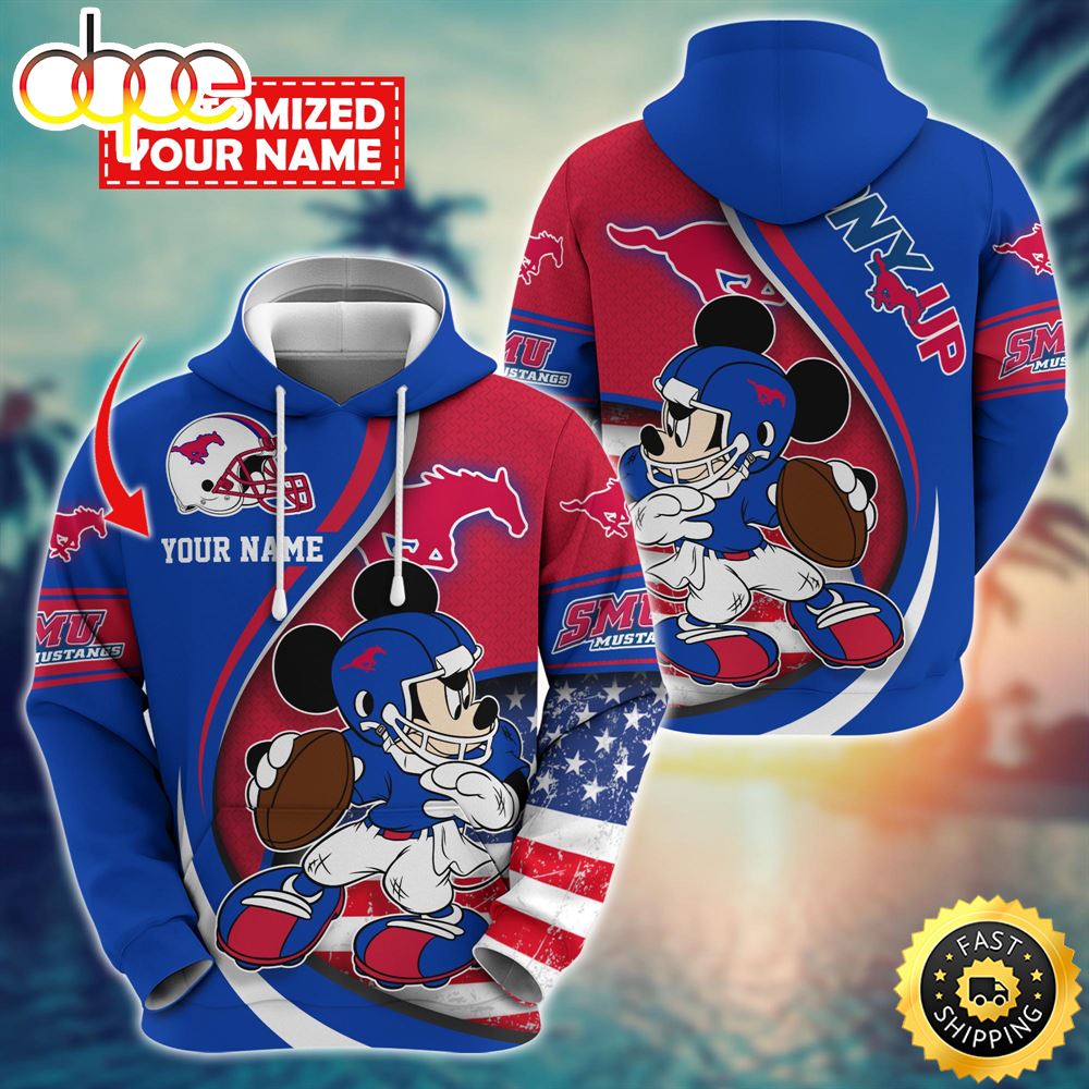 NCAA SMU Mustangs Mickey Custom Hoodie Trending Shirt