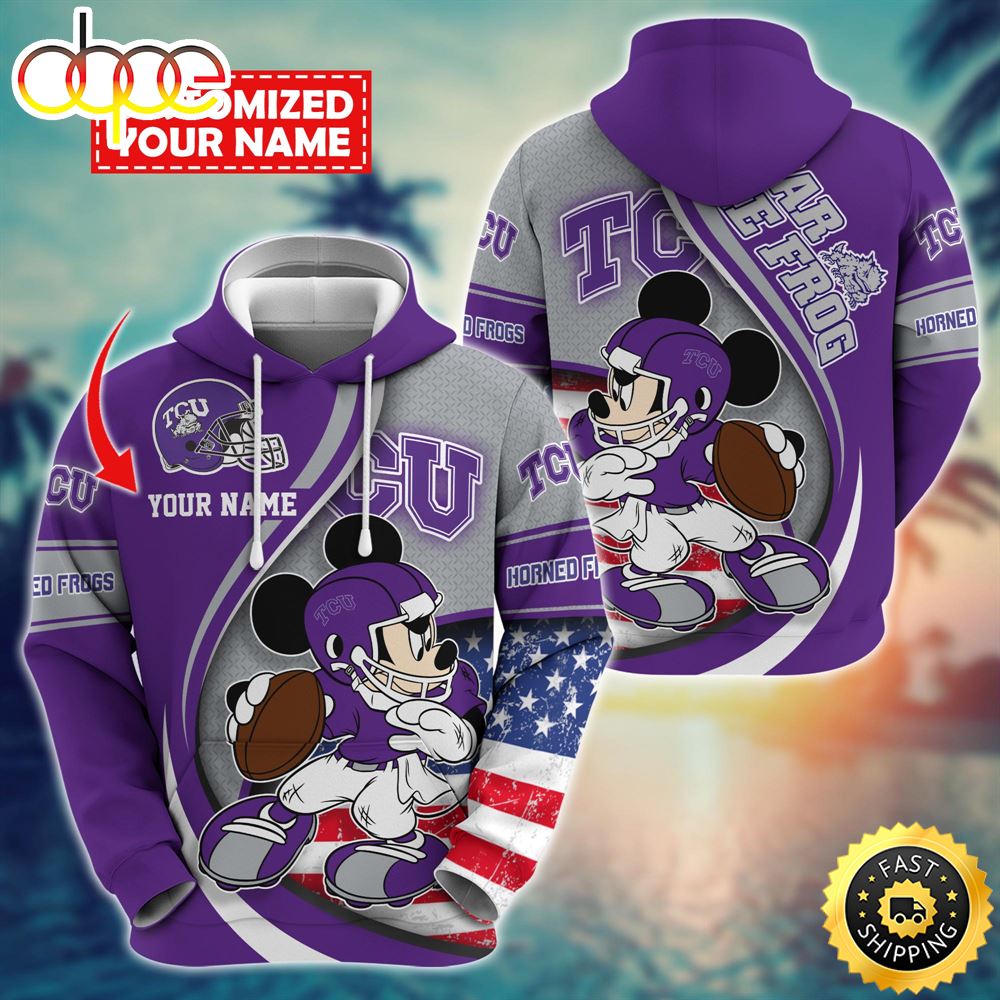 NCAA TCU Horned Frogs Mickey Custom Hoodie Trending Shirt
