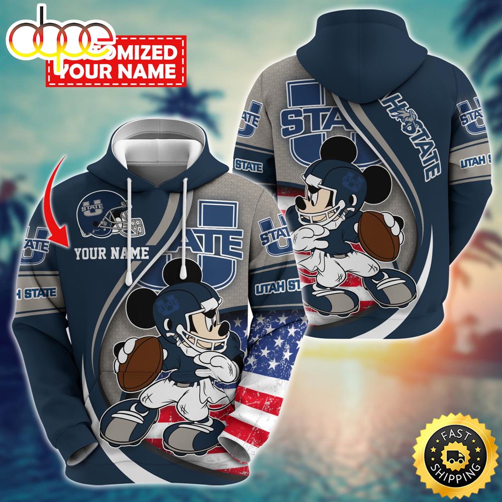 NCAA Utah State Aggies Mickey Custom Hoodie Trending Shirt