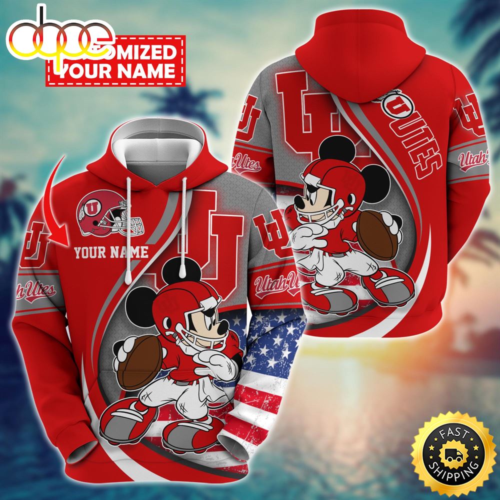 NCAA Utah Utes Mickey Custom Hoodie Trending Shirt