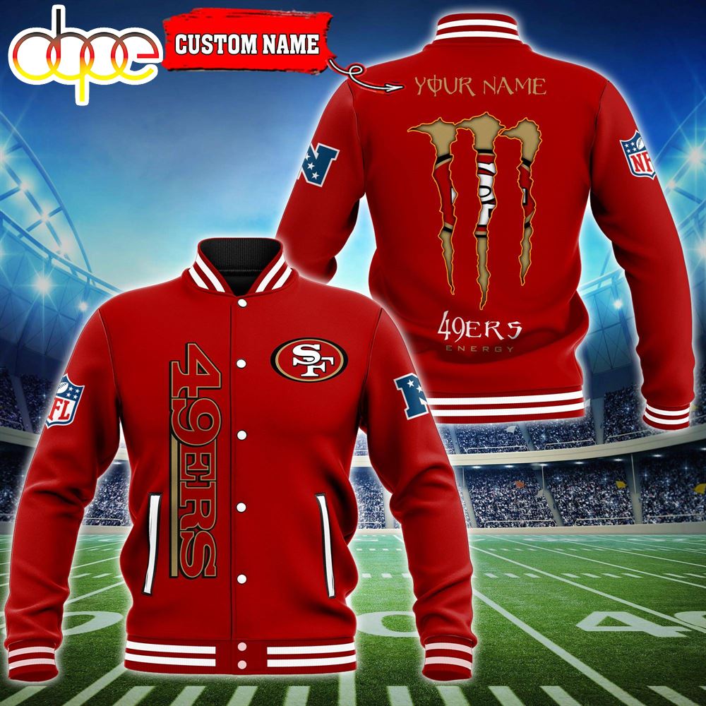 NFL Custom Name San Francisco 49ers Baseball Jacket