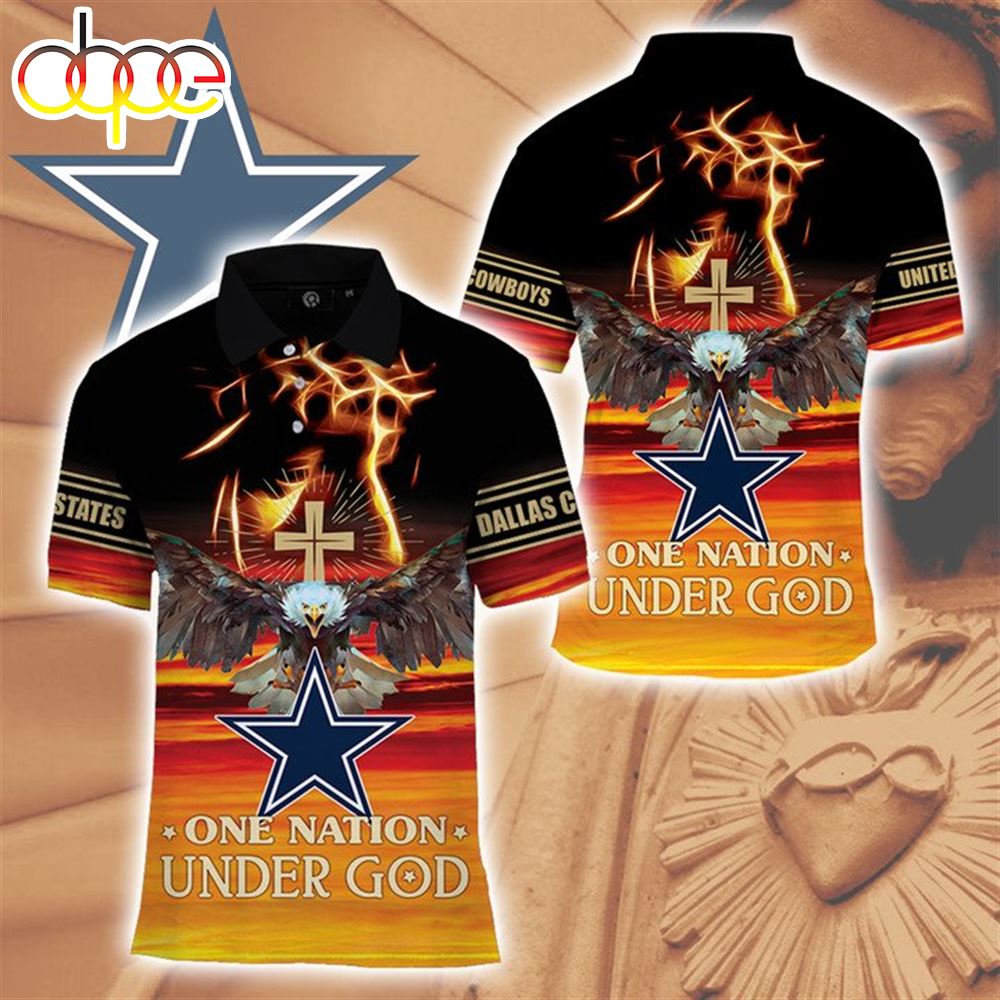 NFL Dallas Cowboys One Nation Under God Polo Shirt