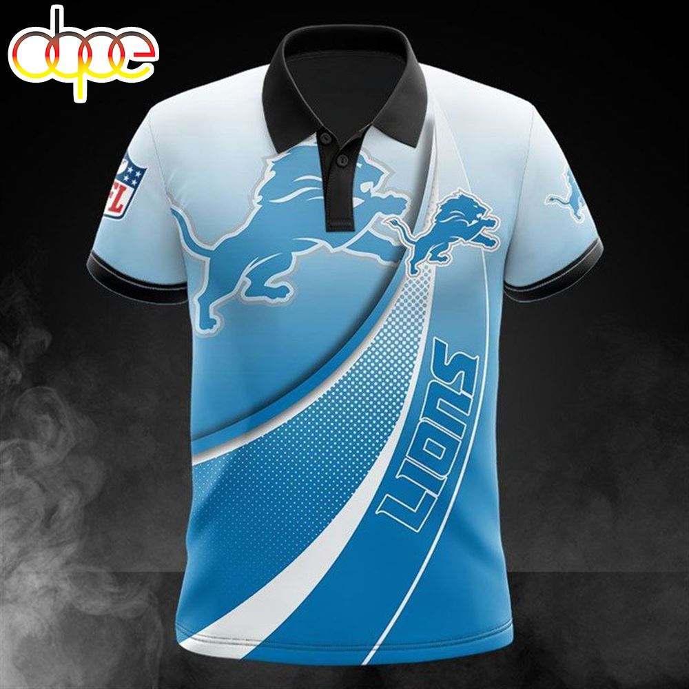 NFL Detroit Lions Honolulu Blue Polo Shirt