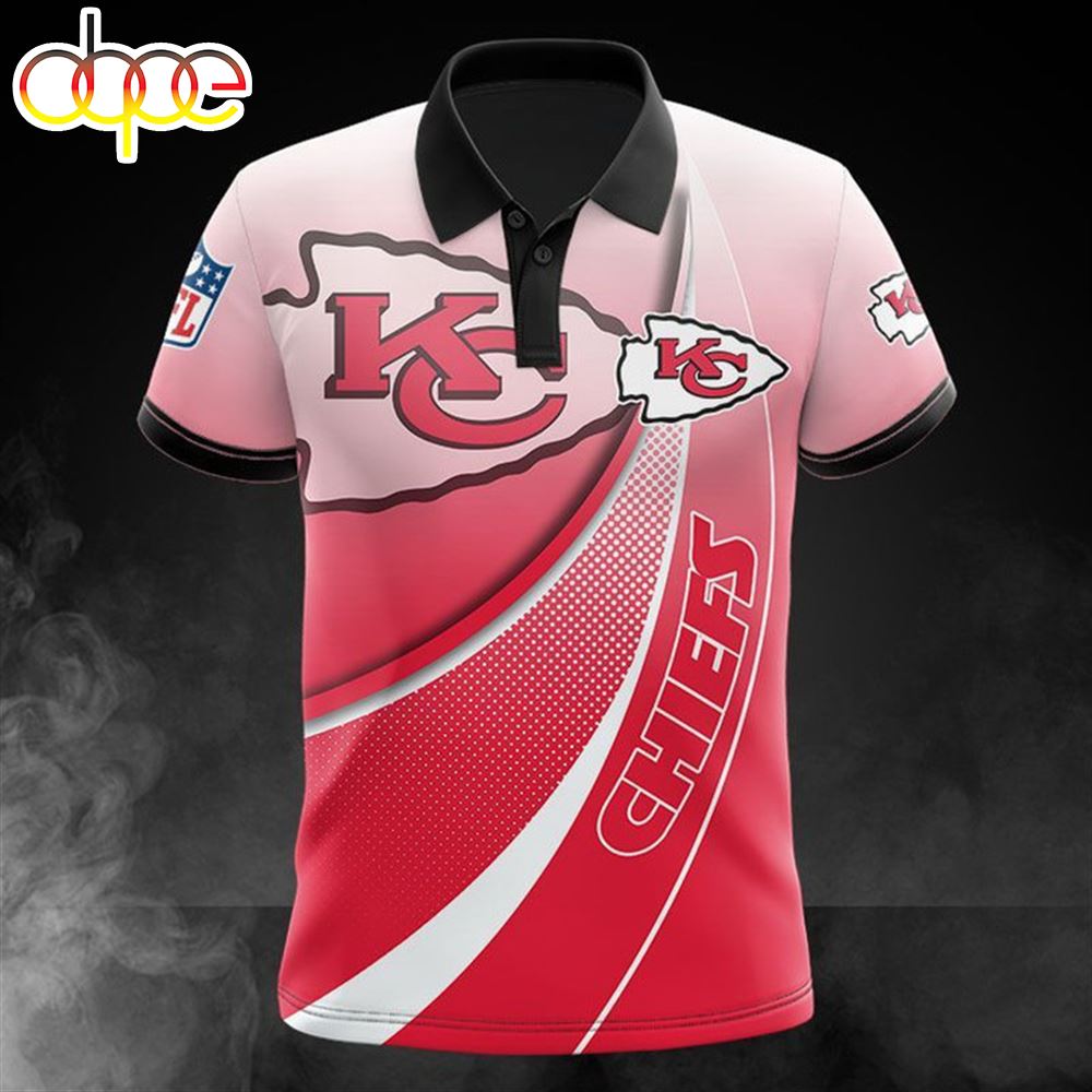 NFL Kansas City Chiefs Light Red Polo Shirt