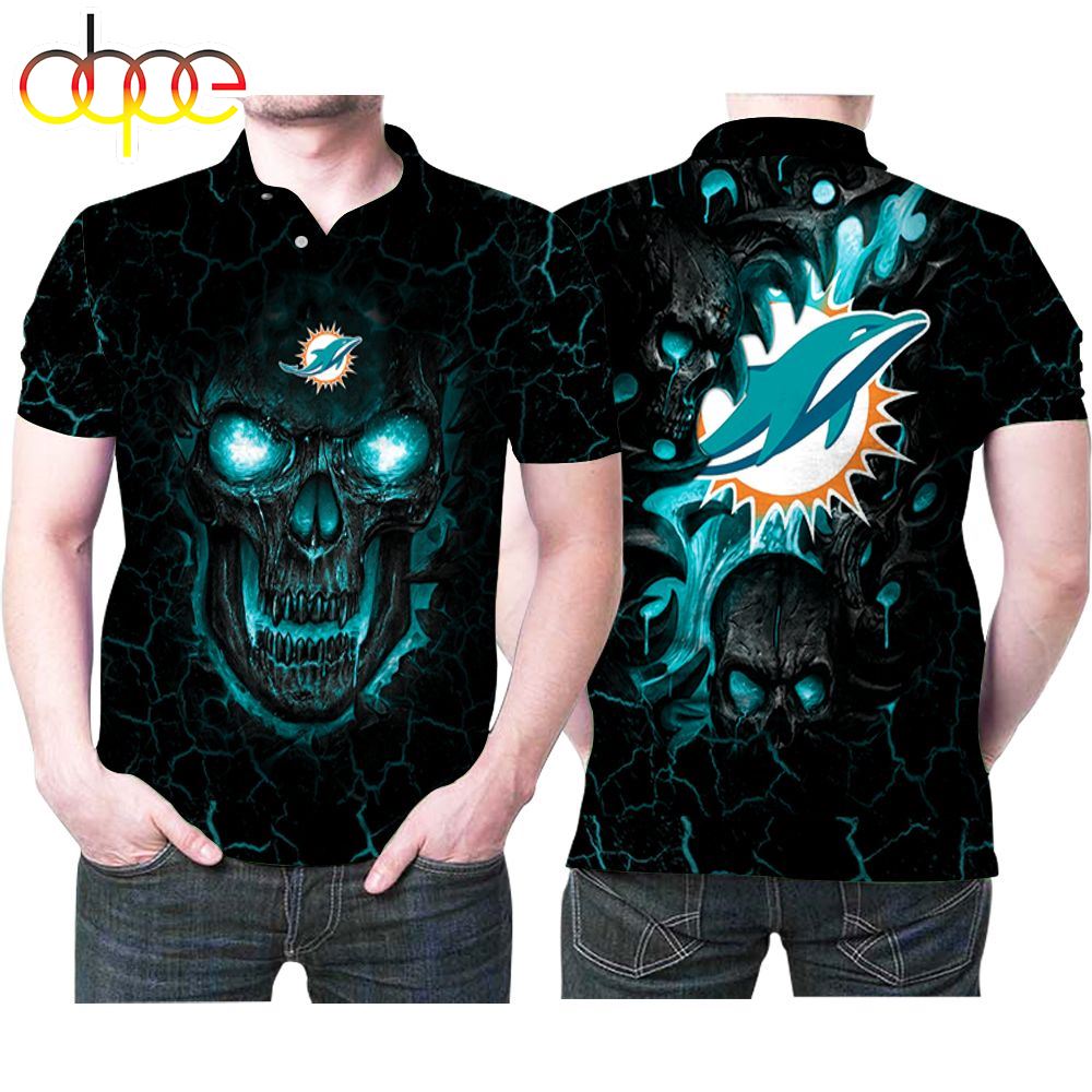 NFL Miami Dolphins Black Polo Shirt