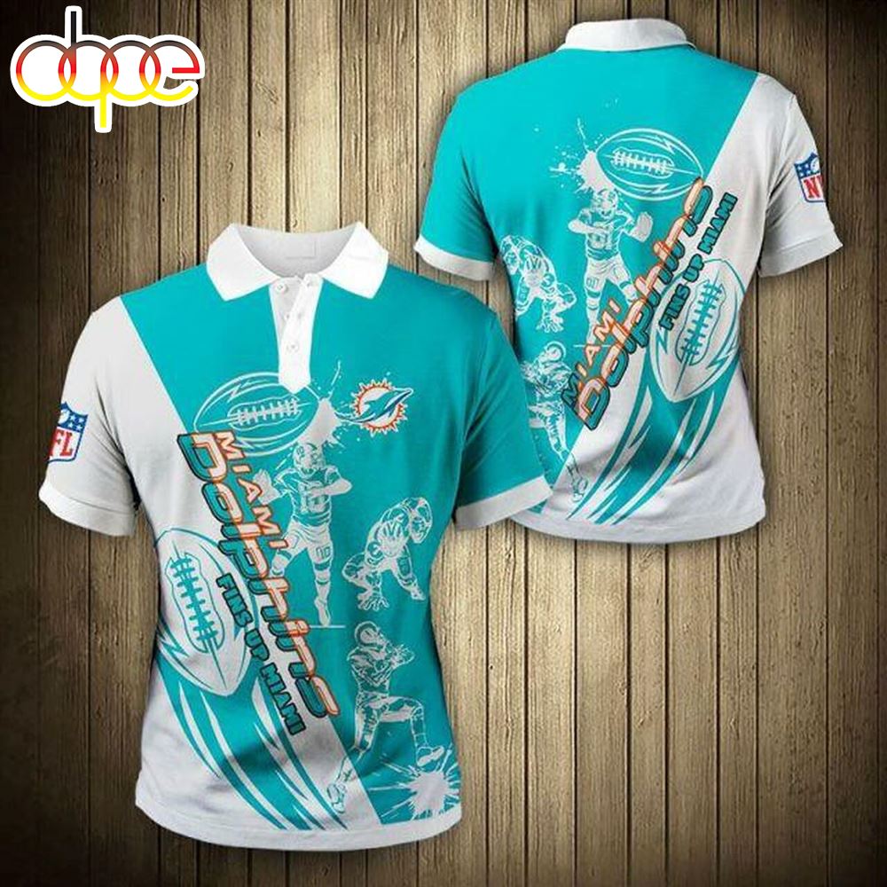 NFL Miami Dolphins Polo Shirt V10