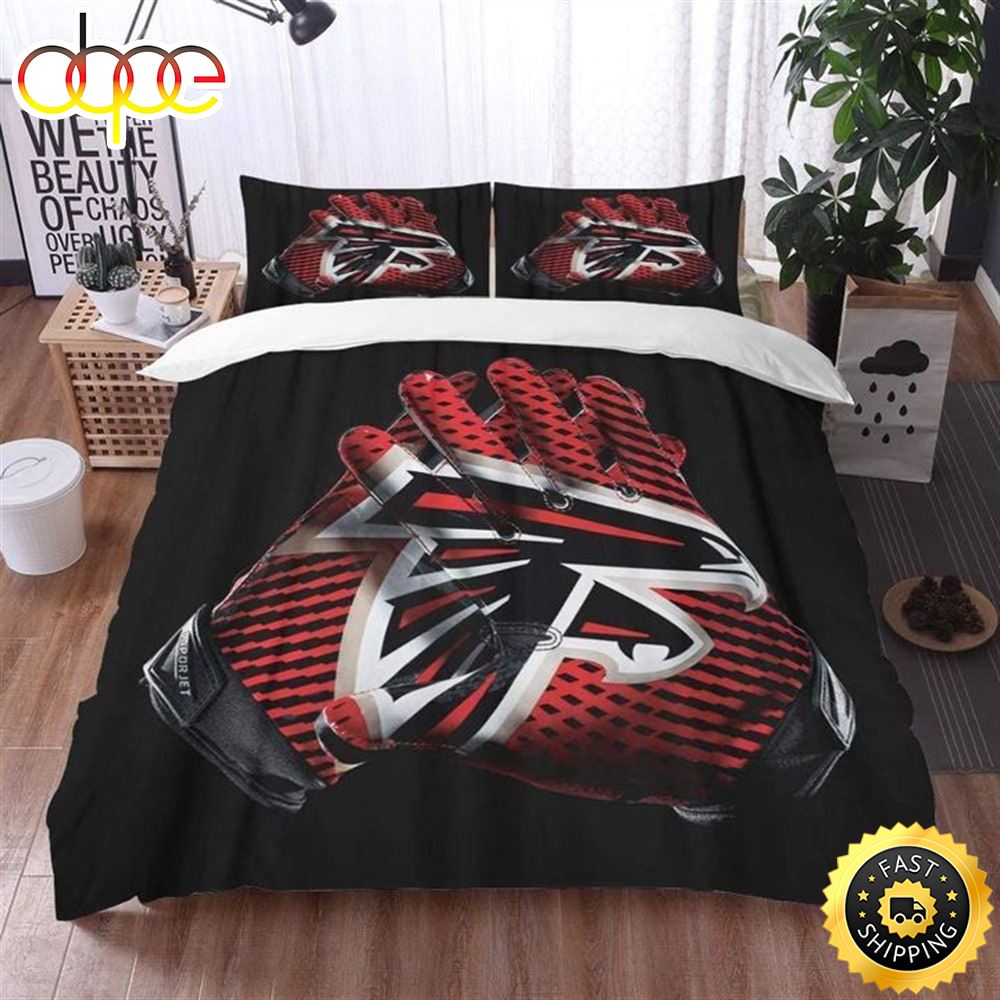 NFL Atlanta Falcons Black Bedding Set