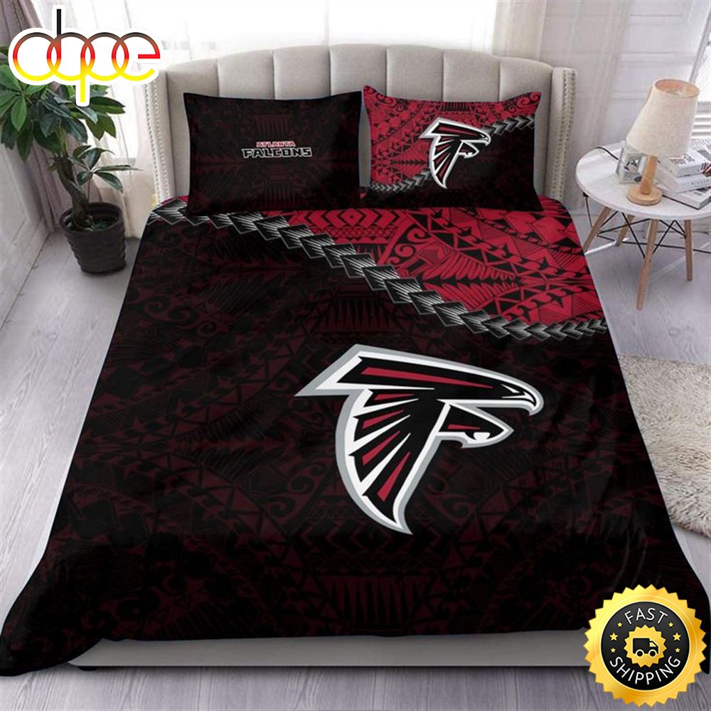 NFL Atlanta Falcons Black Red Bedding Set