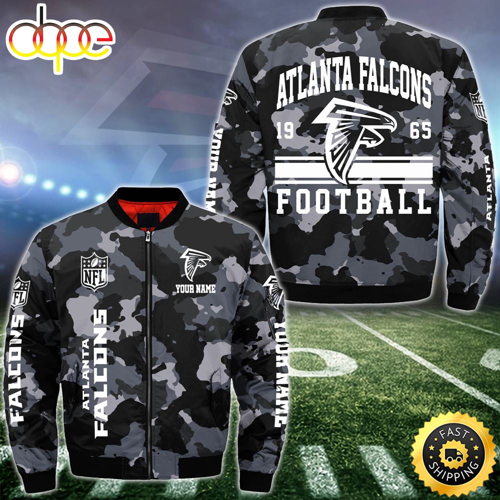 NFL Atlanta Falcons Bomber Jacket Custom Your Name