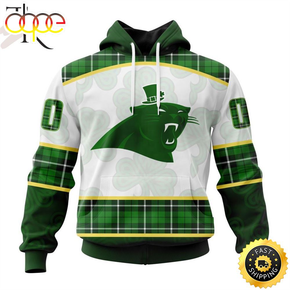 NFL Carolina Panthers Special Design For St. Patrick Day Hoodie