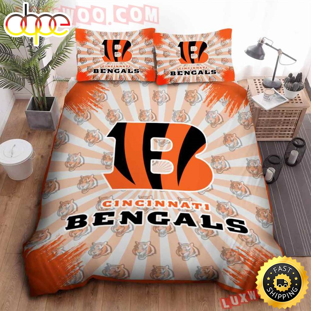 NFL Cincinnati Bengals Light Orange Bedding Set