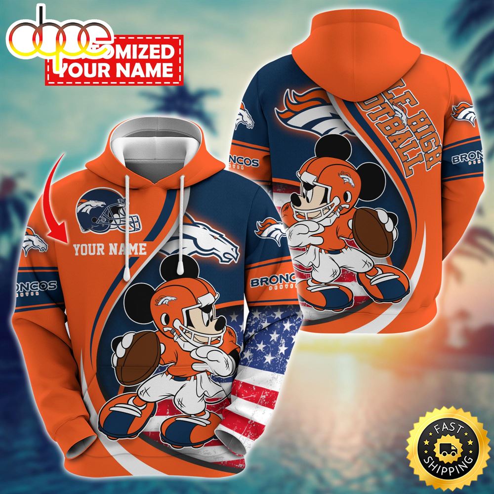 NFL Denver Broncos Mickey Custom Hoodie Trending Shirt