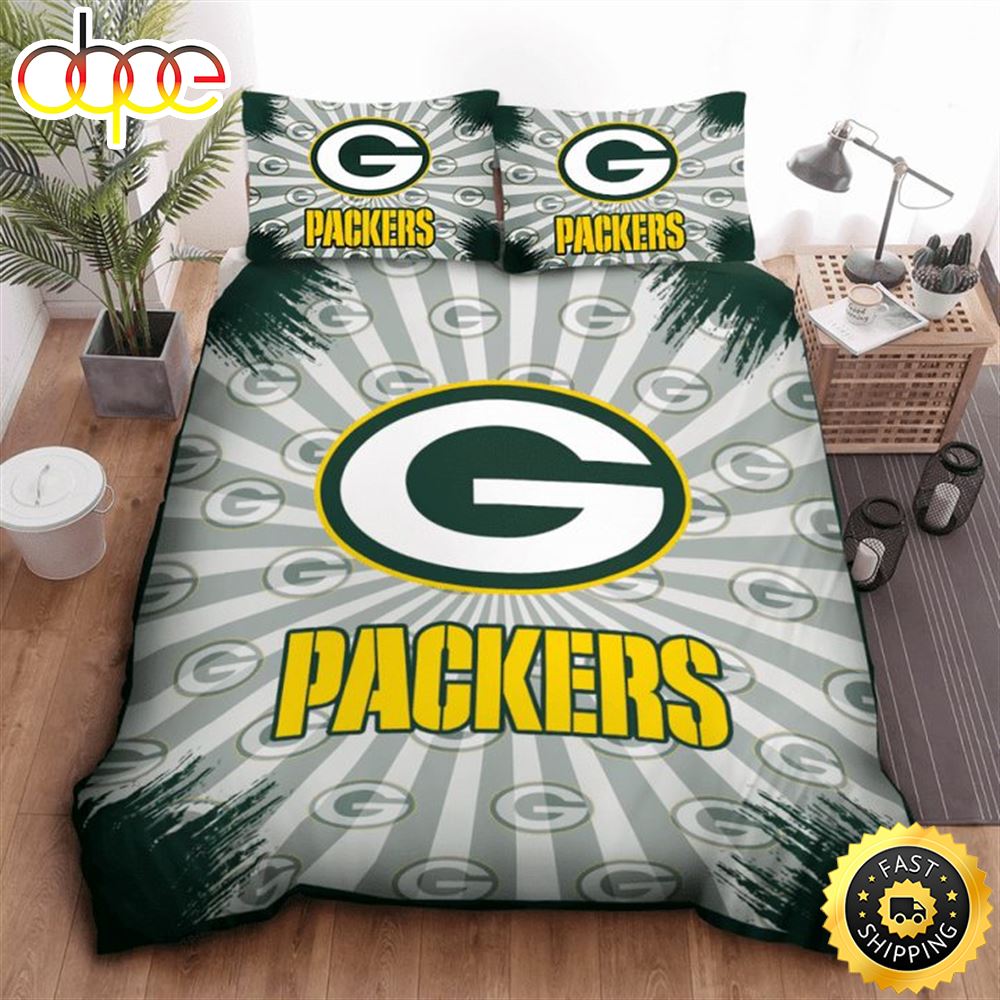 NFL Green Bay Packers Big Logo Highlight Bedding Set