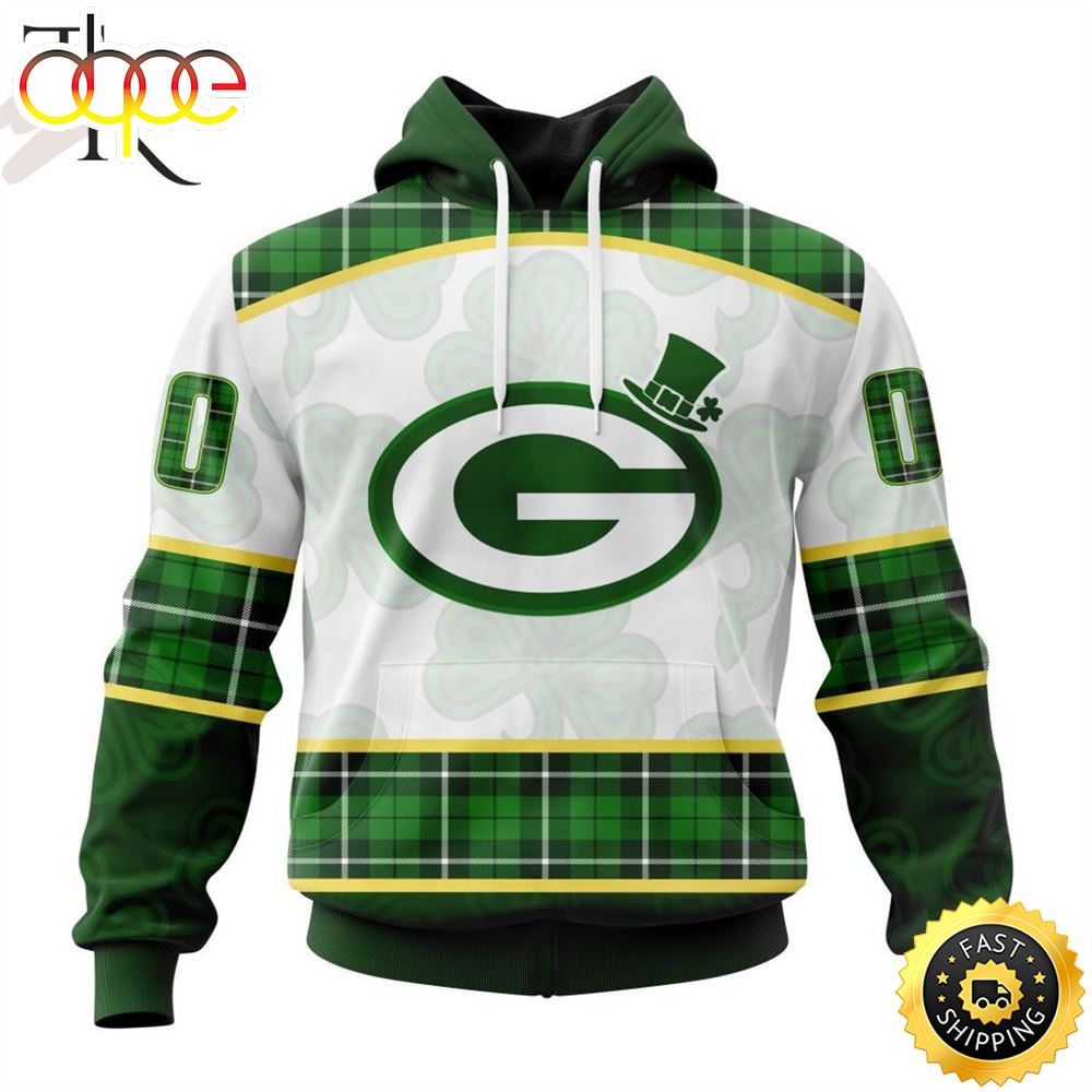 NFL Green Bay Packers Special Design For St. Patrick Day Hoodie