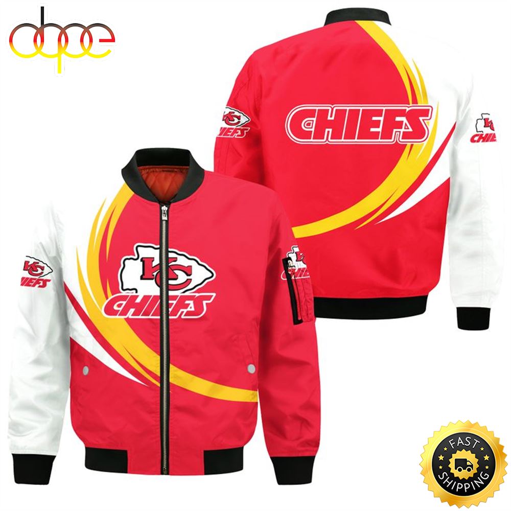 NFL Kansas City Chiefs All Over Print Bomber Jacket
