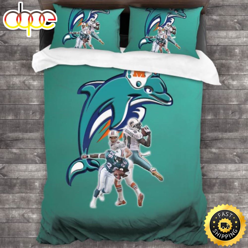 NFL Miami Dolphins Aqua Bedding Set