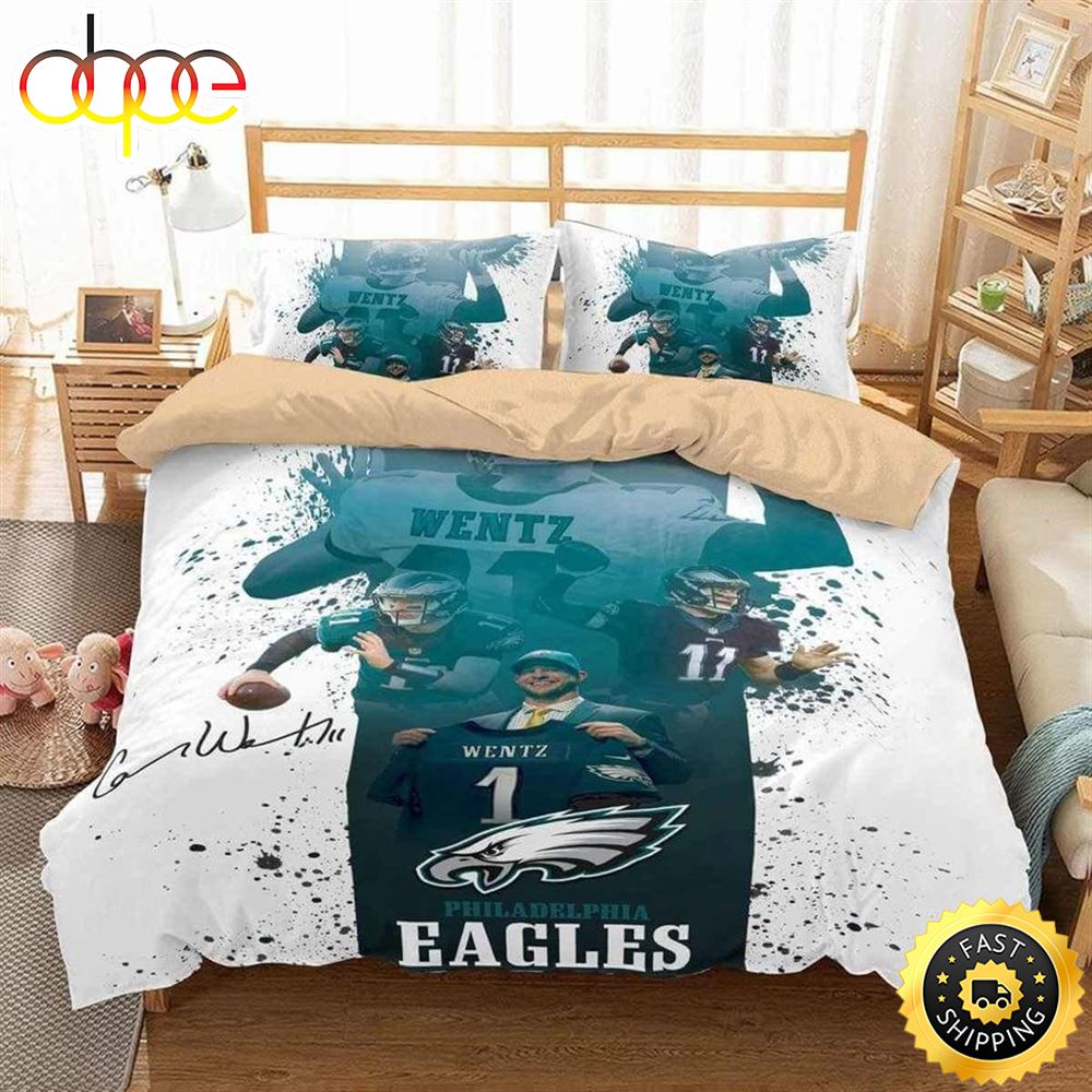 NFL Philadelphia Eagles Carson Wentz Bedding Set