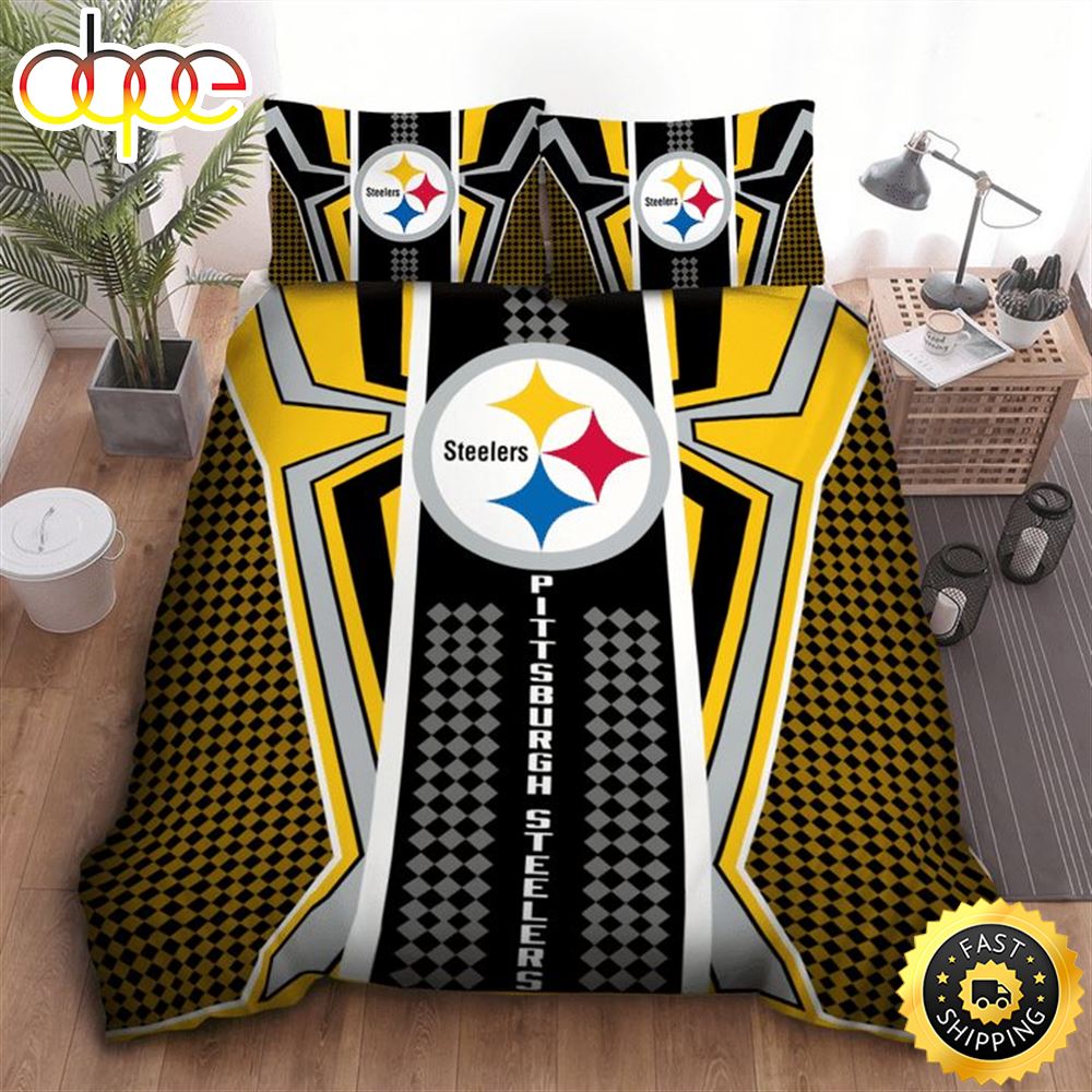 NFL Pittsburgh Steelers Golden Spider Man Bedding Set