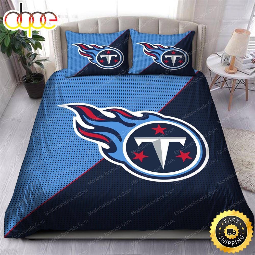 NFL Tennessee Titans Navy Blue Bedding Set