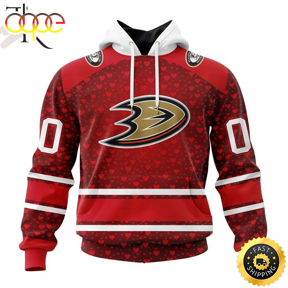 NHL Anaheim Ducks Special Gift For Valentines Day Hoodie