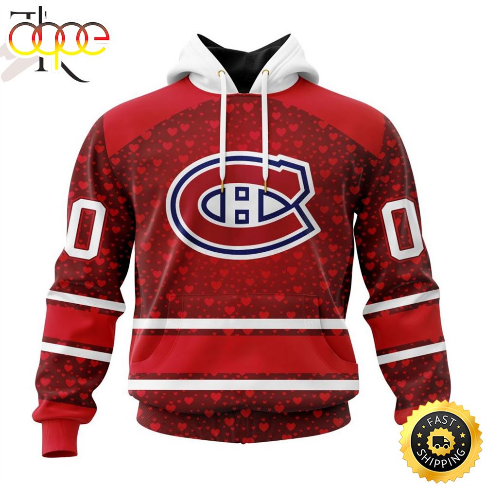 NHL Montreal Canadiens Special Gift For Valentines Day Hoodie