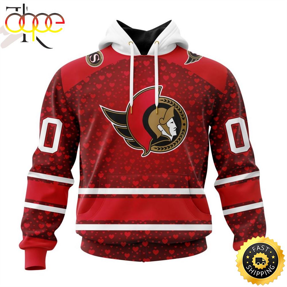 NHL Ottawa Senators Special Gift For Valentines Day Hoodie